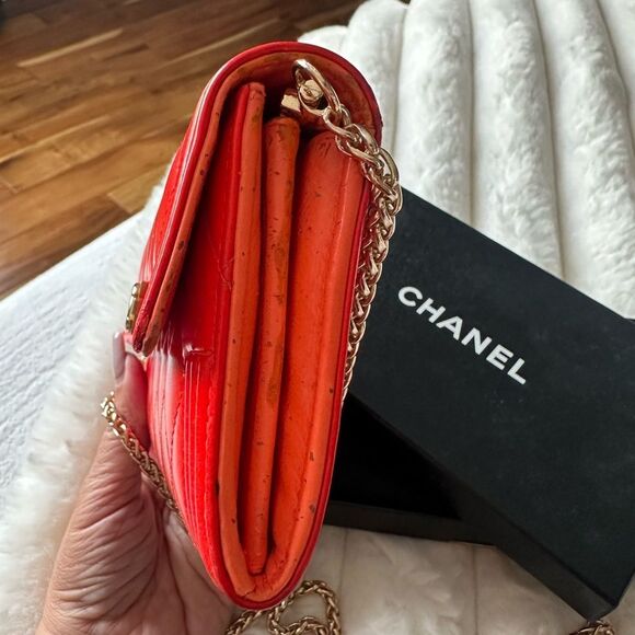 Chanel Red Quilted Boy Flap Wallet - Picture 16 of 16